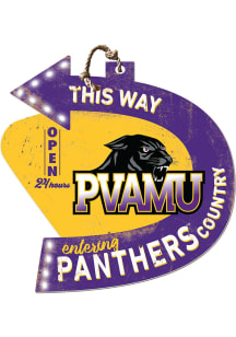 KH Sports Fan Prairie View A&amp;M Panthers This Way Arrow Sign