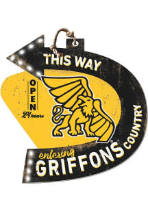 KH Sports Fan Missouri Western Griffons This Way Arrow Sign