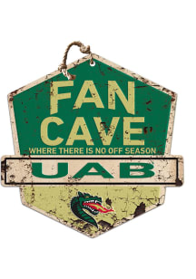 KH Sports Fan UAB Blazers Fan Cave Rustic Badge Sign