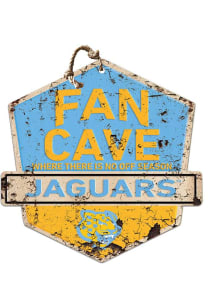 KH Sports Fan Southern University Jaguars Fan Cave Rustic Badge Sign
