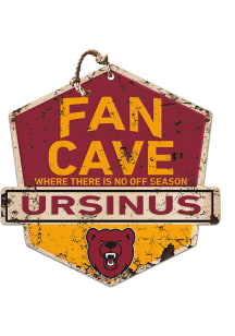 KH Sports Fan Ursinus Bears Fan Cave Rustic Badge Sign