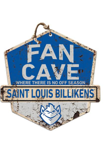 KH Sports Fan Saint Louis Billikens Fan Cave Rustic Badge Sign