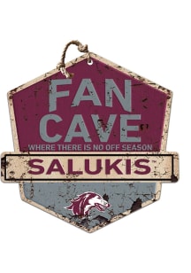 KH Sports Fan Southern Illinois Salukis Fan Cave Rustic Badge Sign