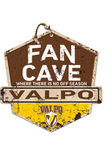KH Sports Fan Valparaiso Beacons Fan Cave Rustic Badge Sign