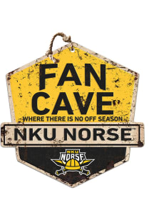 KH Sports Fan Northern Kentucky Norse Fan Cave Rustic Badge Sign