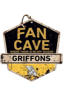 KH Sports Fan Missouri Western Griffons Fan Cave Rustic Badge Sign