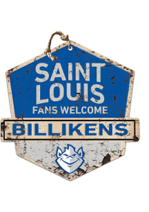 KH Sports Fan Saint Louis Billikens Fans Welcome Rustic Badge Sign
