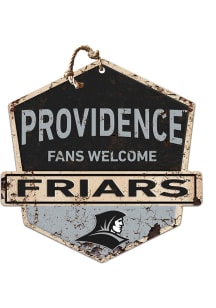 KH Sports Fan Providence Friars Fans Welcome Rustic Badge Sign