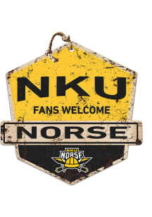 KH Sports Fan Northern Kentucky Norse Fans Welcome Rustic Badge Sign