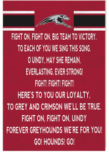 KH Sports Fan Indianapolis Greyhounds 34x23 Fight Song Sign
