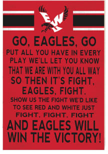 KH Sports Fan Eastern Washington Eagles 34x23 Fight Song Sign