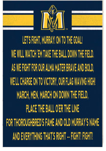 KH Sports Fan Murray State Racers 34x23 Fight Song Sign