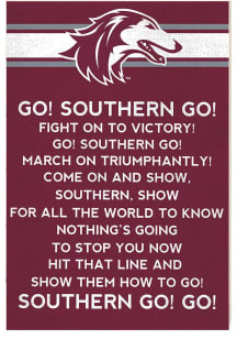 KH Sports Fan Southern Illinois Salukis 34x23 Fight Song Sign