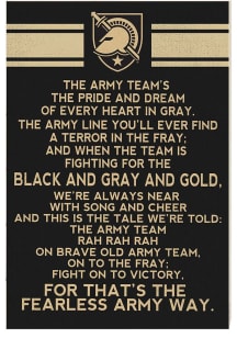 KH Sports Fan Army Black Knights 34x23 Fight Song Sign