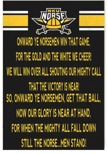 KH Sports Fan Northern Kentucky Norse 34x23 Fight Song Sign