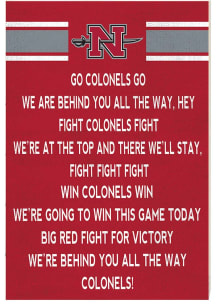 KH Sports Fan Nicholls State Colonels 34x23 Fight Song Sign