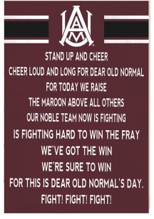 KH Sports Fan Alabama A&amp;M Bulldogs 34x23 Fight Song Sign