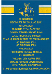 KH Sports Fan UMKC Roos 34x23 Fight Song Sign
