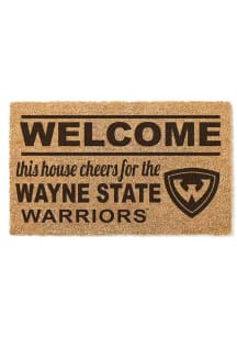 Wayne State Warriors 18x30 Welcome Door Mat