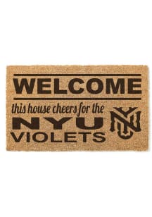 NYU Violets 18x30 Welcome Door Mat