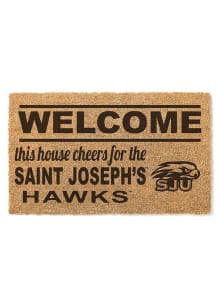 Saint Josephs Hawks 18x30 Welcome Door Mat