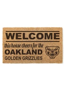 Oakland University Golden Grizzlies 18x30 Welcome Door Mat