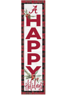 KH Sports Fan Alabama Crimson Tide 11x46 Merry Christmas Leaning Sign
