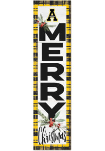 KH Sports Fan Appalachian State Mountaineers 11x46 Merry Christmas Leaning Sign