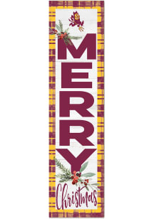 KH Sports Fan Arizona State Sun Devils 11x46 Merry Christmas Leaning Sign