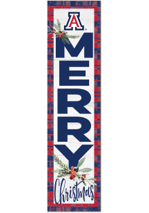 KH Sports Fan Arizona Wildcats 11x46 Merry Christmas Leaning Sign