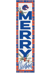 KH Sports Fan Boise State Broncos 11x46 Merry Christmas Leaning Sign