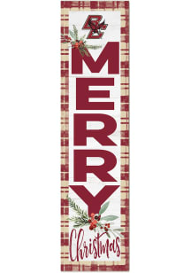 KH Sports Fan Boston College Eagles 11x46 Merry Christmas Leaning Sign