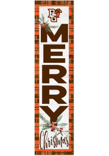 KH Sports Fan Bowling Green Falcons 11x46 Merry Christmas Leaning Sign