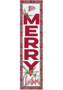 KH Sports Fan CSU Chico Wildcats 11x46 Merry Christmas Leaning Sign