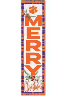 KH Sports Fan Clemson Tigers 11x46 Merry Christmas Leaning Sign