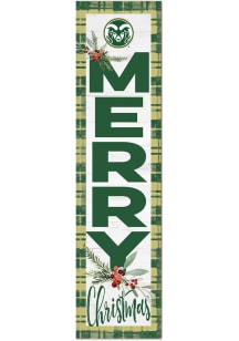 KH Sports Fan Colorado State Rams 11x46 Merry Christmas Leaning Sign