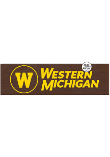 KH Sports Fan Western Michigan Broncos 35x10 Indoor Outdoor Colored Logo Sign