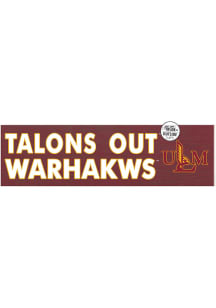 KH Sports Fan Louisiana-Monroe Warhawks 35x10 Indoor Outdoor Colored Logo Sign