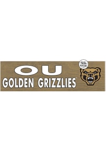KH Sports Fan Oakland University Golden Grizzlies 35x10 Indoor Outdoor Colored Logo Sign