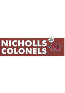 KH Sports Fan Nicholls State Colonels 35x10 Indoor Outdoor Colored Logo Sign