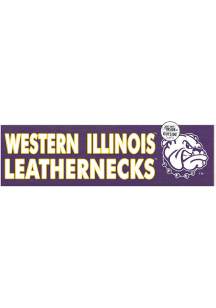 KH Sports Fan Western Illinois Leathernecks 35x10 Indoor Outdoor Colored Logo Sign