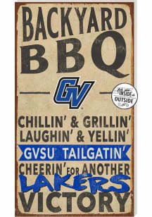 KH Sports Fan Grand Valley State Lakers 11x20 Indoor Outdoor BBQ Sign