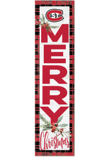 KH Sports Fan St Cloud State Huskies 11x46 Merry Christmas Leaning Sign