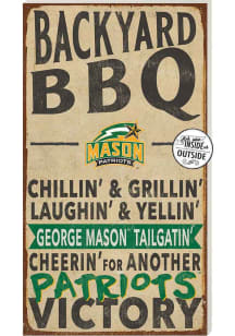 KH Sports Fan George Mason University 11x20 Indoor Outdoor BBQ Sign