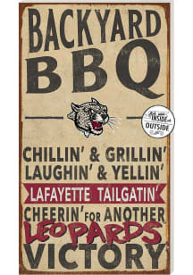 KH Sports Fan Lafayette College 11x20 Indoor Outdoor BBQ Sign