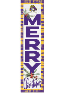 KH Sports Fan East Carolina Pirates 11x46 Merry Christmas Leaning Sign