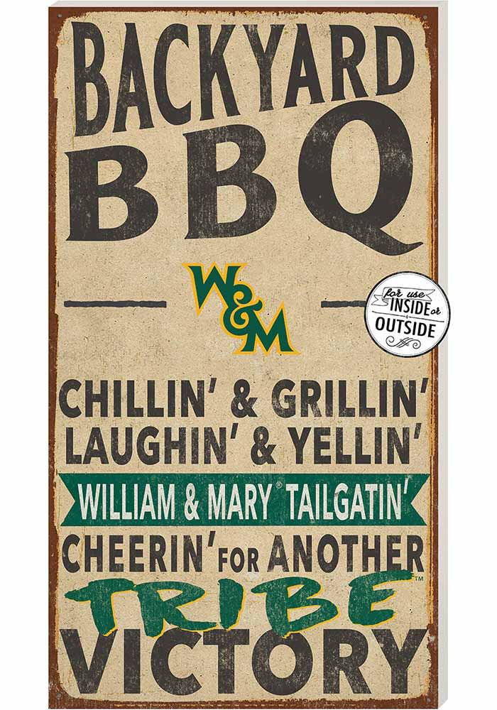 KH Sports Fan William & Mary Tribe 11x20 Indoor Outdoor BBQ Sign