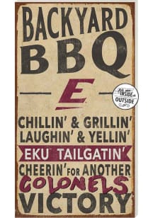 KH Sports Fan Eastern Kentucky Colonels 11x20 Indoor Outdoor BBQ Sign