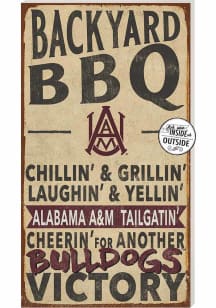 KH Sports Fan Alabama A&amp;M Bulldogs 11x20 Indoor Outdoor BBQ Sign