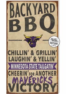 KH Sports Fan Minnesota State Mavericks 11x20 Indoor Outdoor BBQ Sign